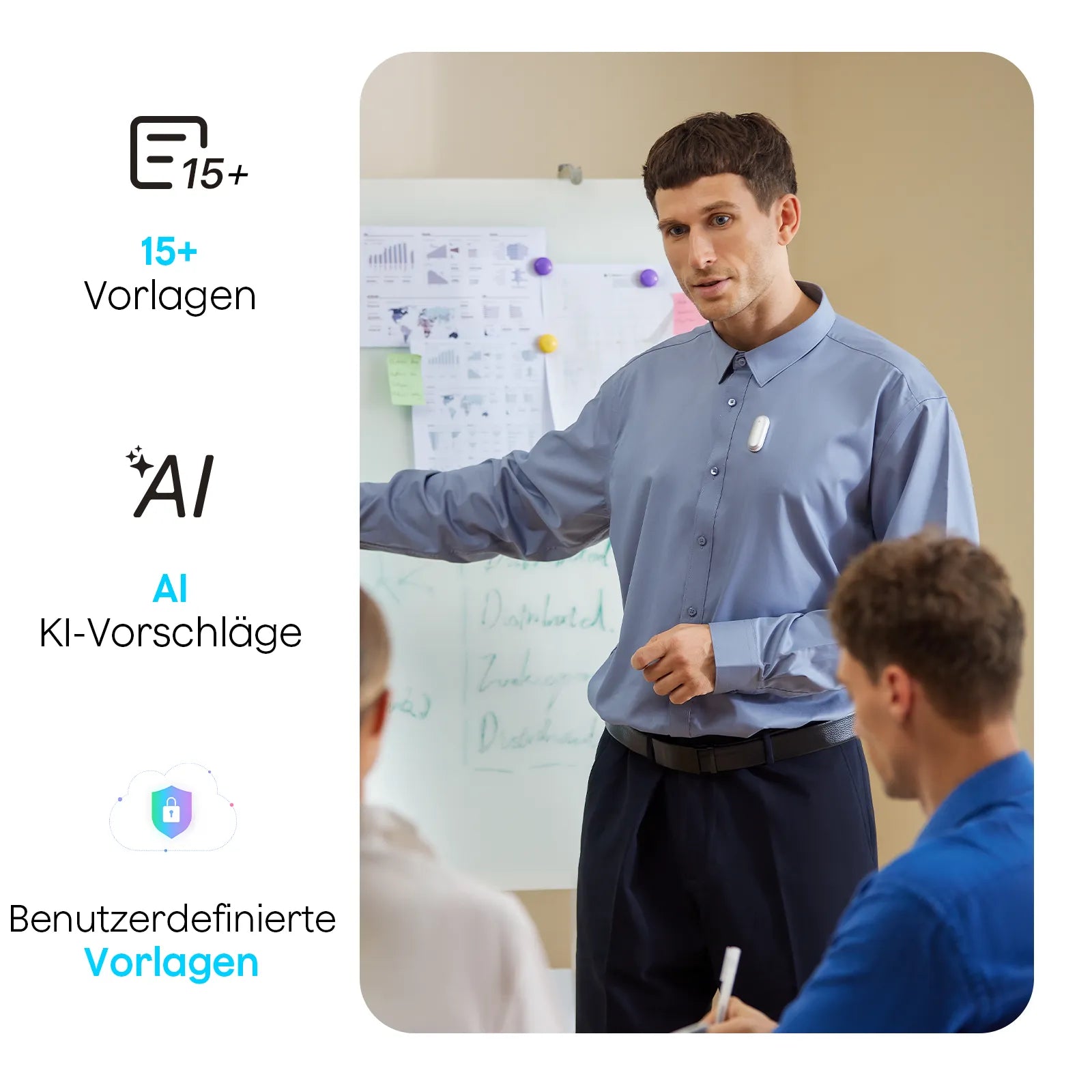 Plaud NotePin & 2 KI Unbegrenzter Jahresplan