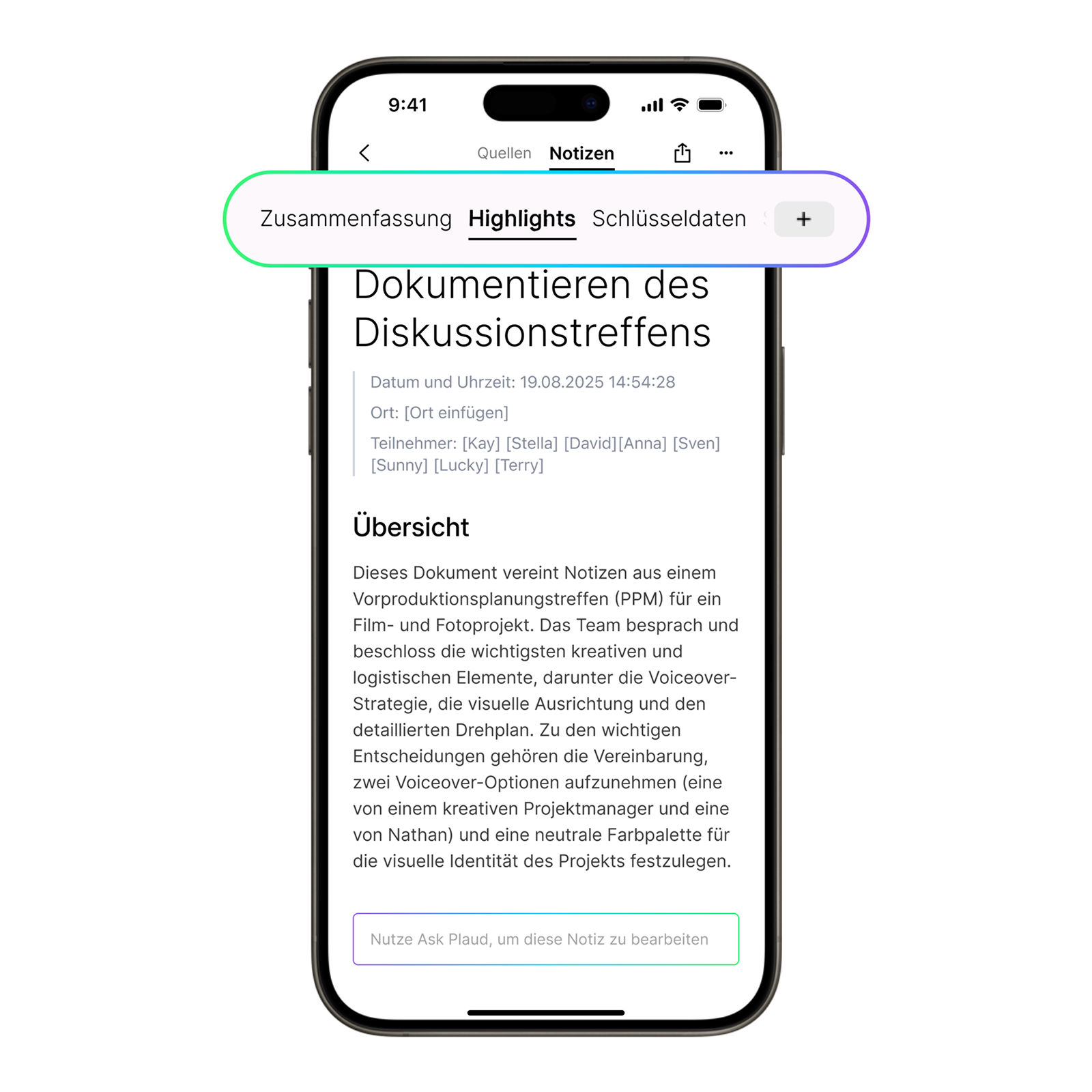 Multidimensionale Zusammenfassungen