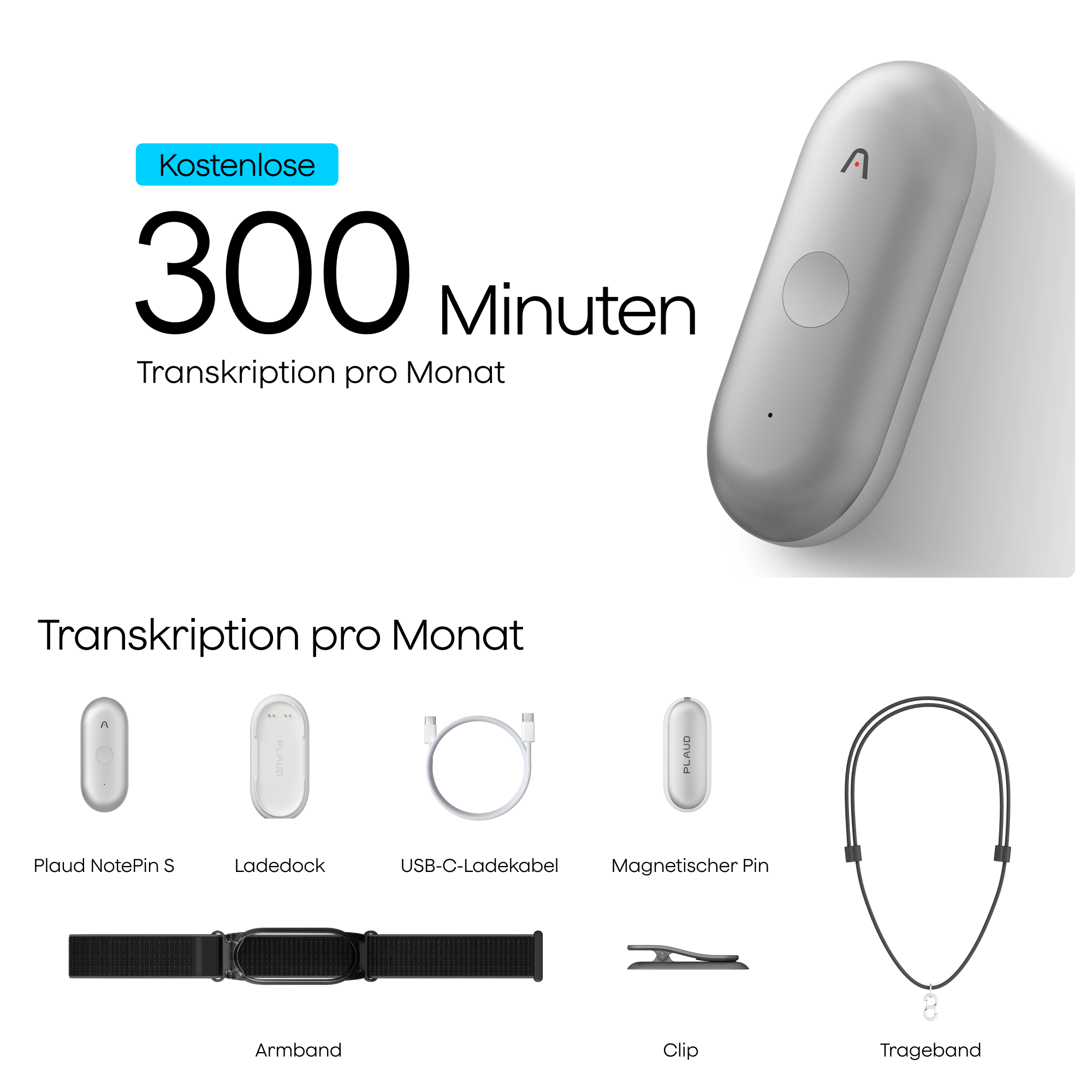 Plaud NotePin S | 3er-Pack