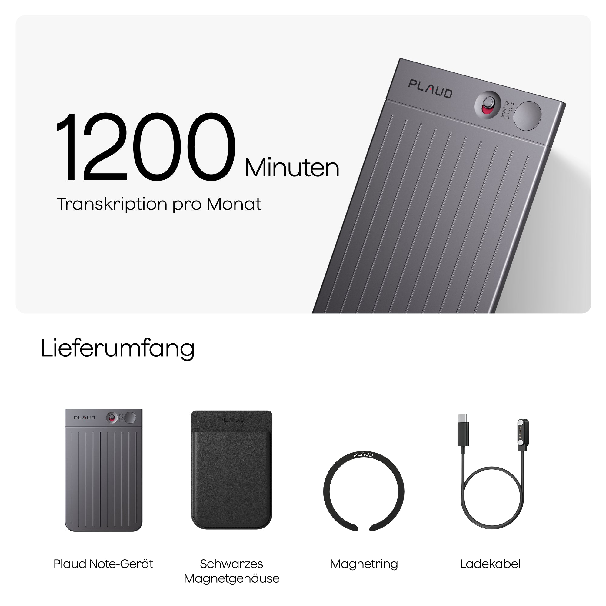 Plaud Note & KI Pro-Jahresabo