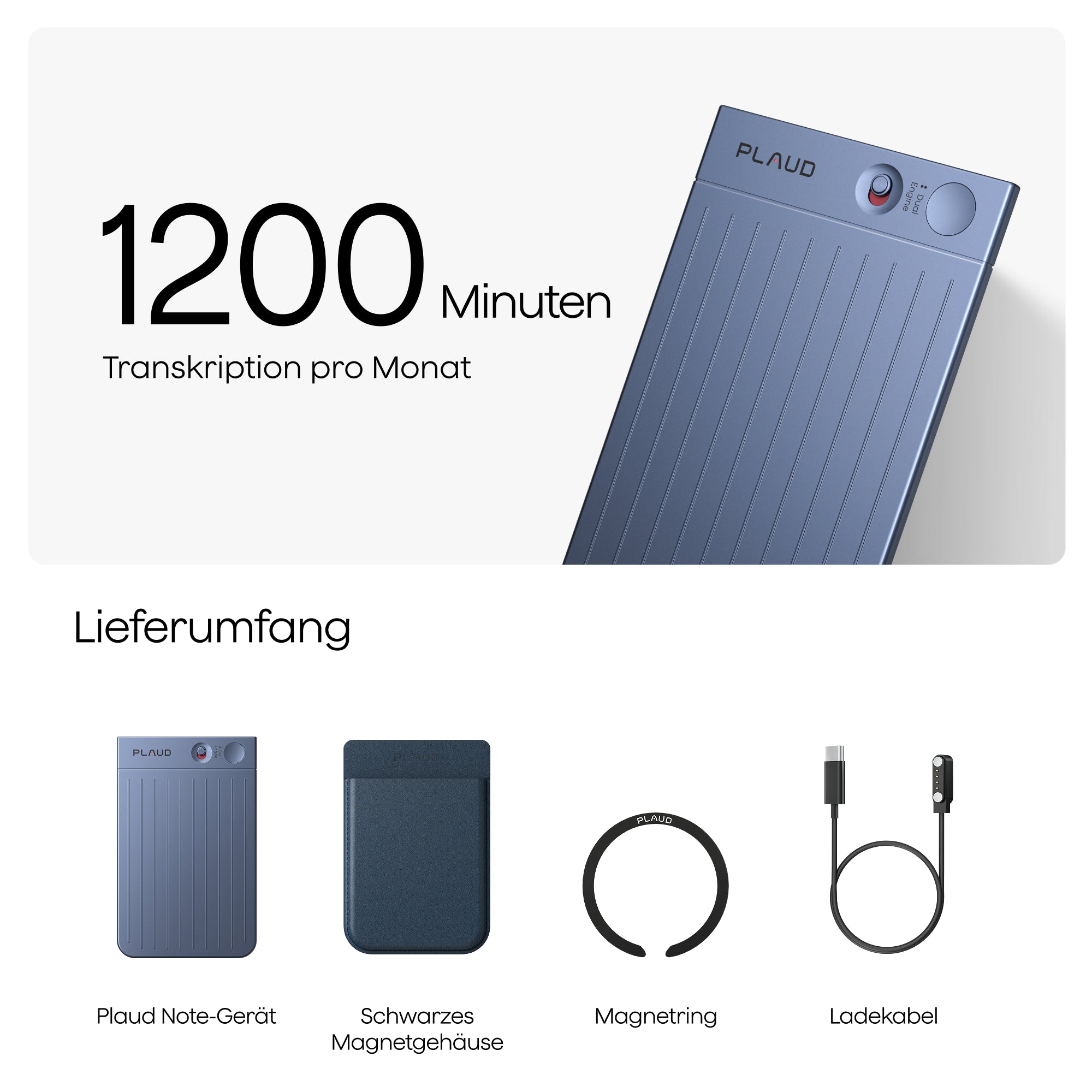 Plaud Note & KI Pro-Jahresabo