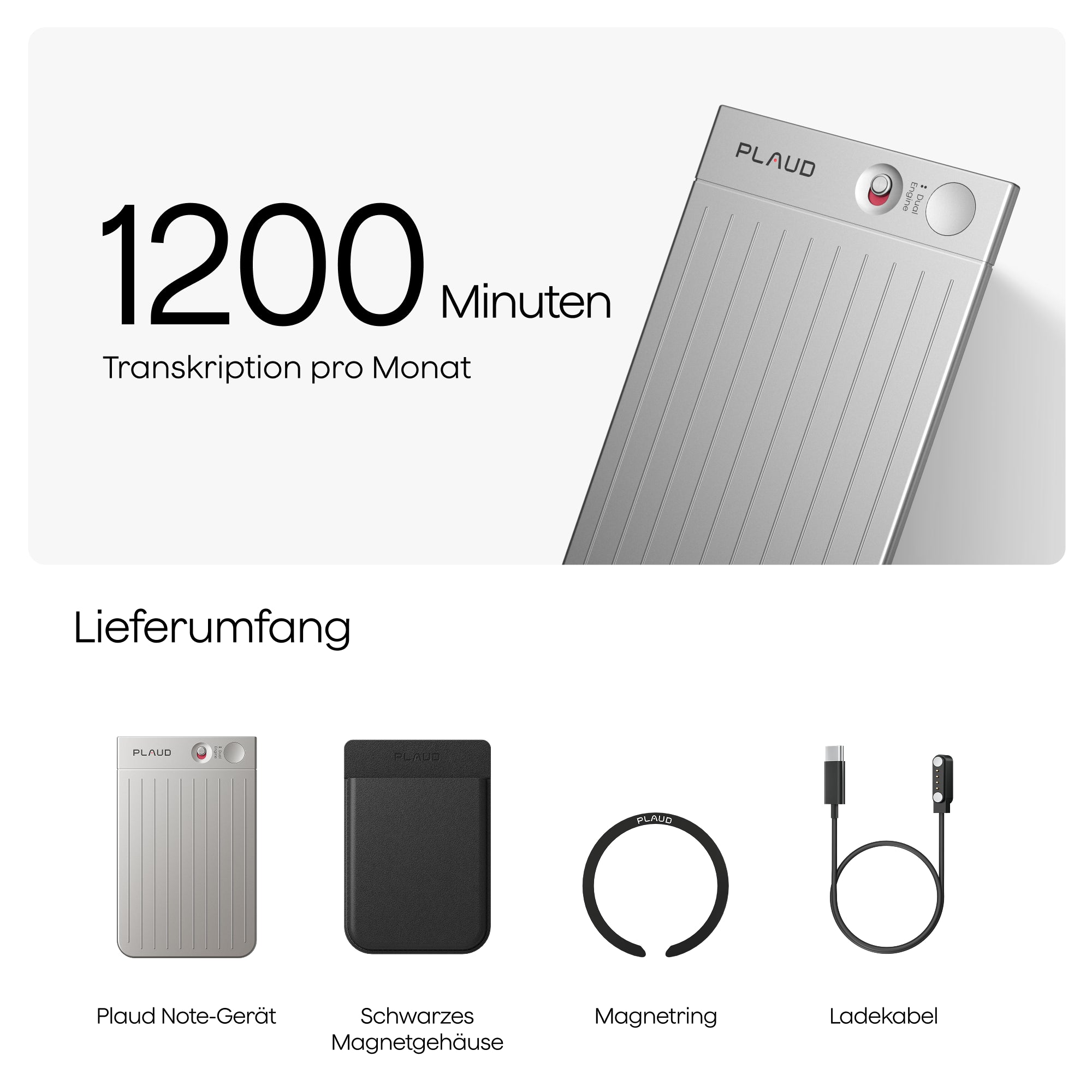 Plaud Note & KI Pro-Jahresabo