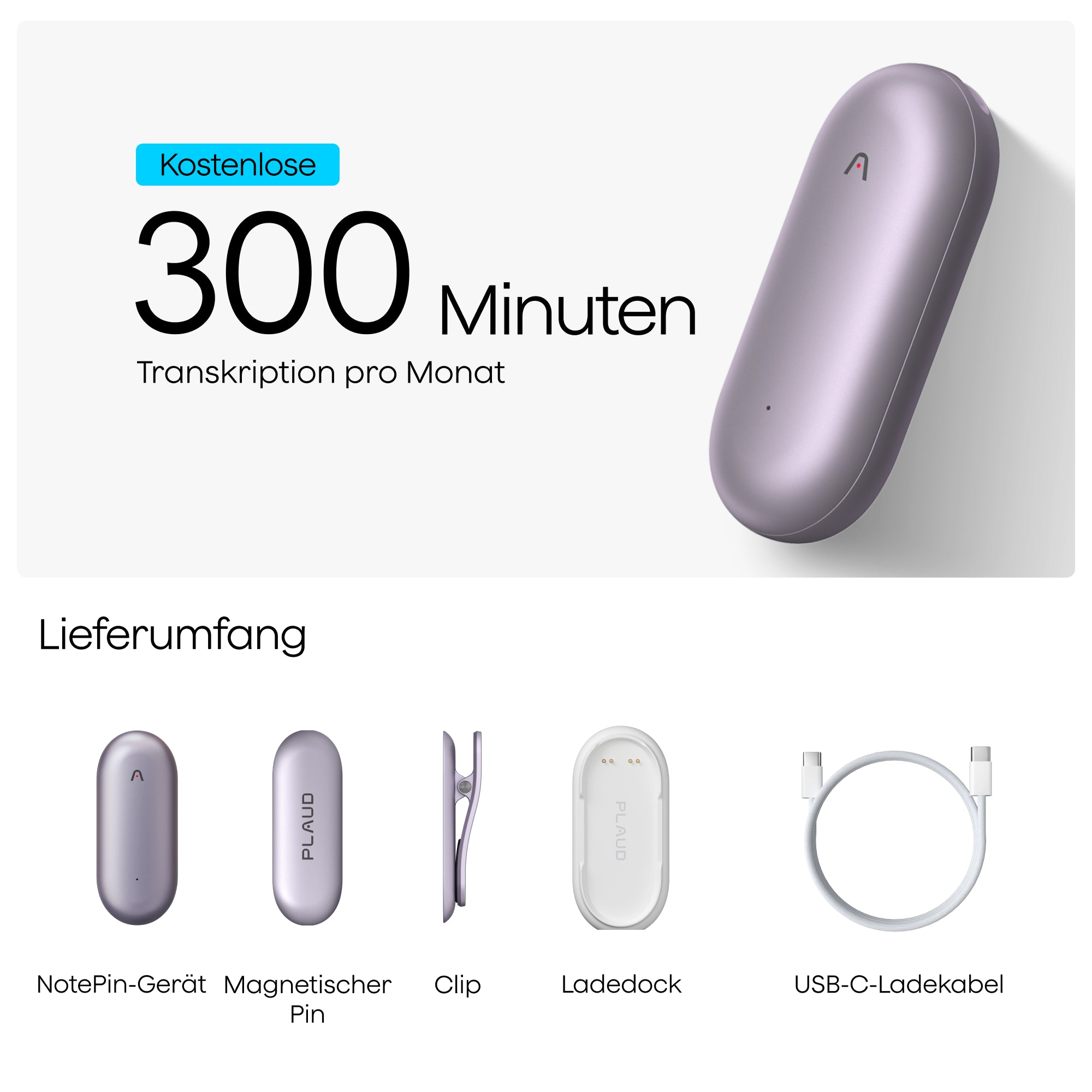 Plaud NotePin | 6er-Pack