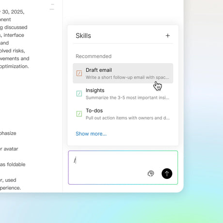 Einführung in Skills: Verwandle sich wiederholende Aufforderungen in KI-Aktionen mit nur einem Fingertipp