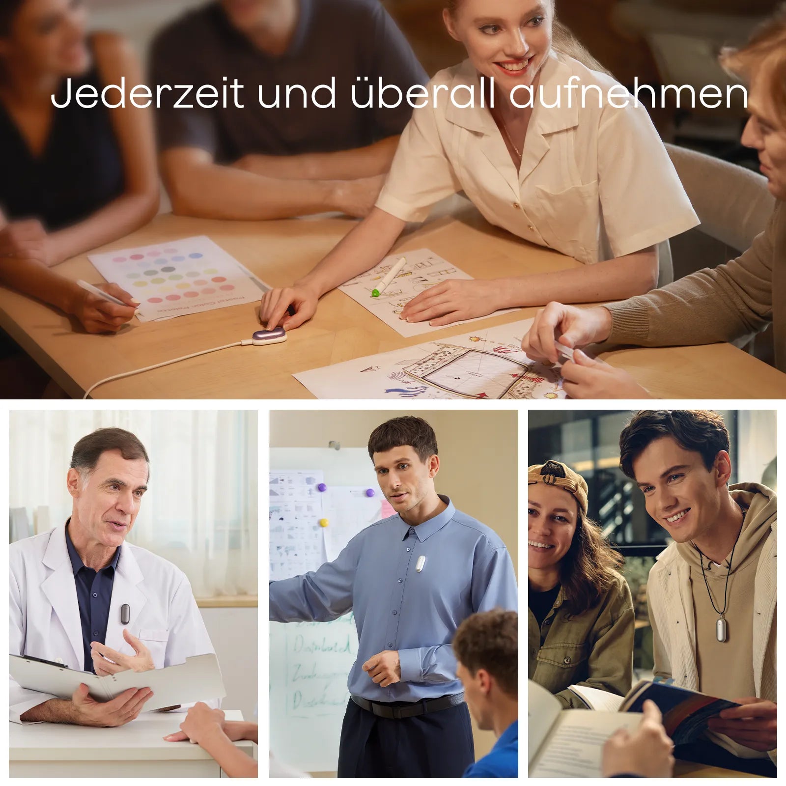 Plaud NotePin - Tragbares KI-Notizgerät
