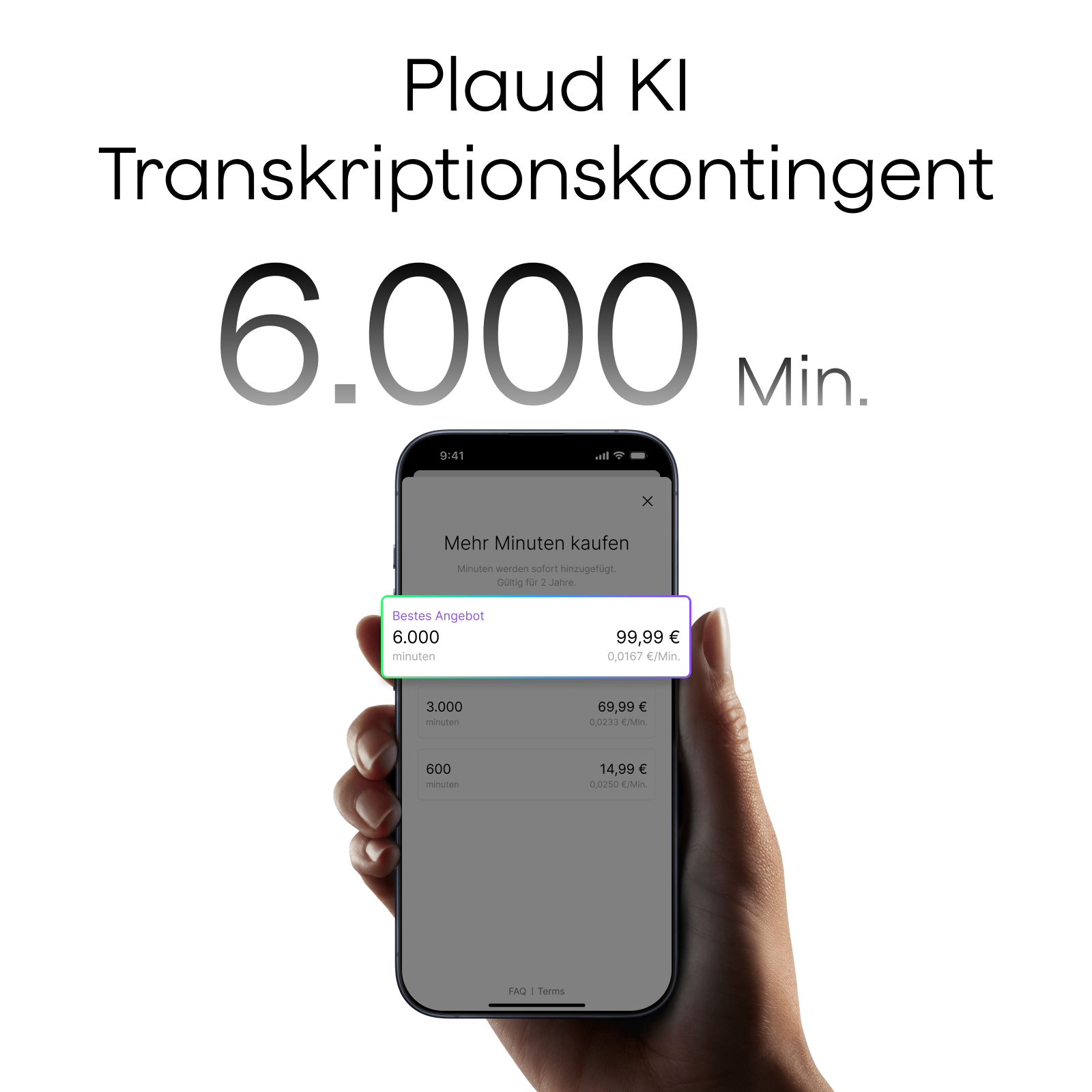 Plaud AI Annual Pro Plan & AI Transcription Quota