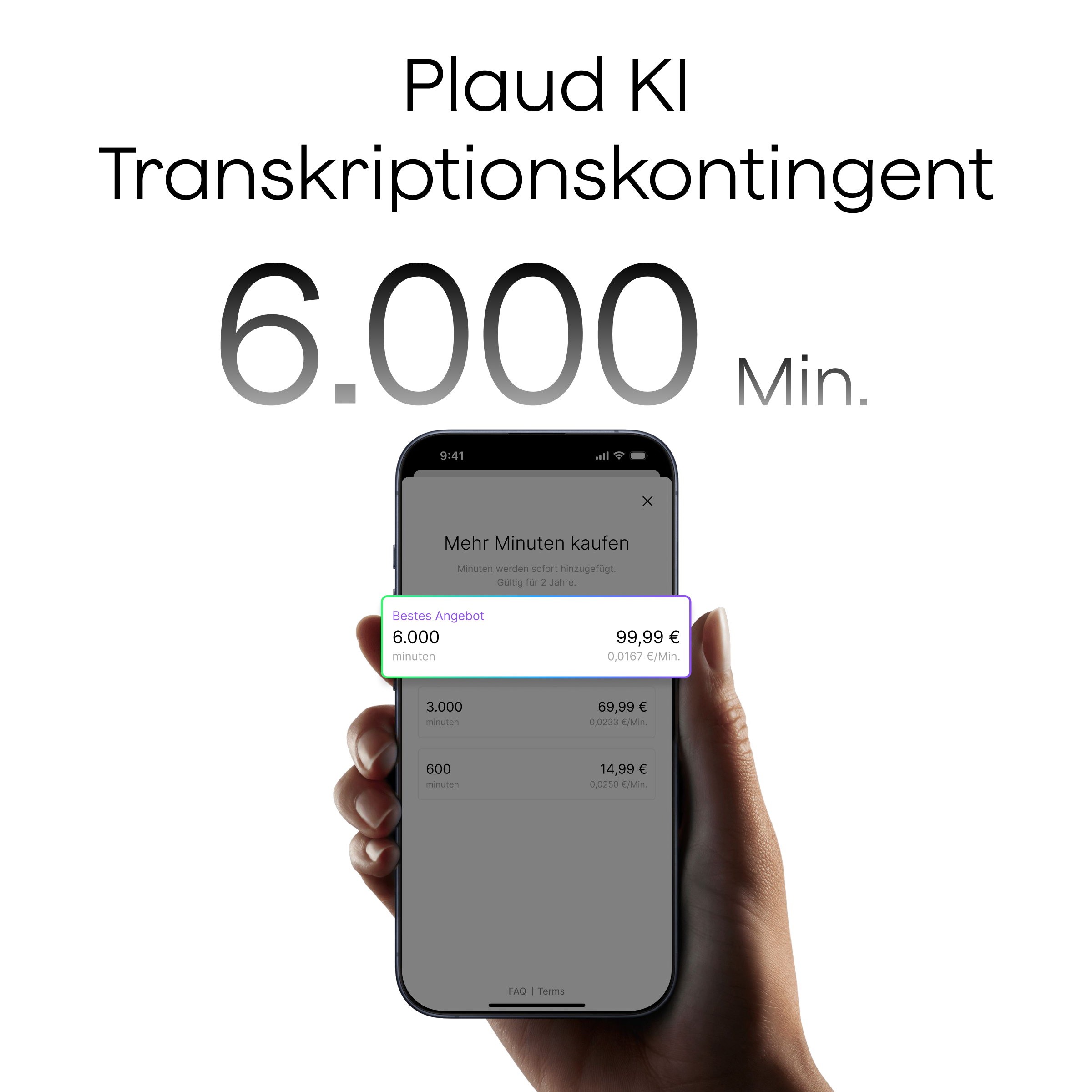 Plaud AI Annual Pro Plan & AI Transcription Quota