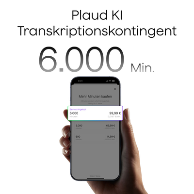 Plaud AI Annual Pro Plan & AI Transcription Quota