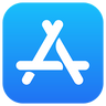 Apple App Store Logo zum Herunterladen der Plaud App.
