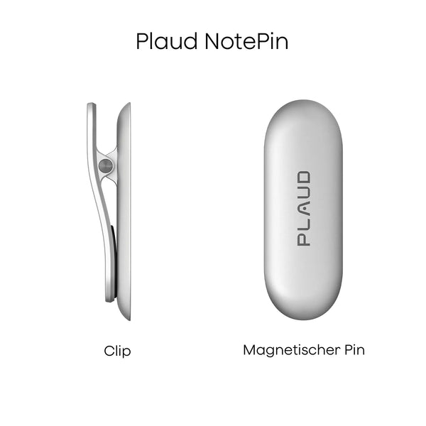 Plaud NotePin Clip & Magnetischer Pin
