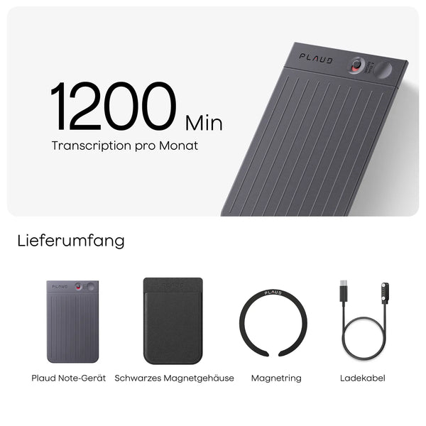Plaud Note & KI Pro-Jahresabo
