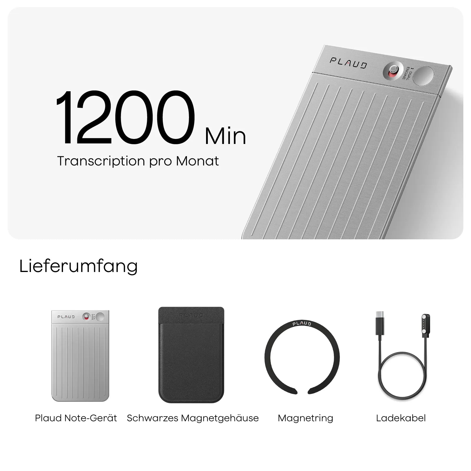Plaud Note & KI Pro-Jahresabo