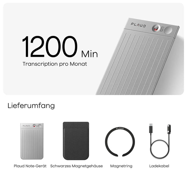 Plaud Note & KI Pro-Jahresabo
