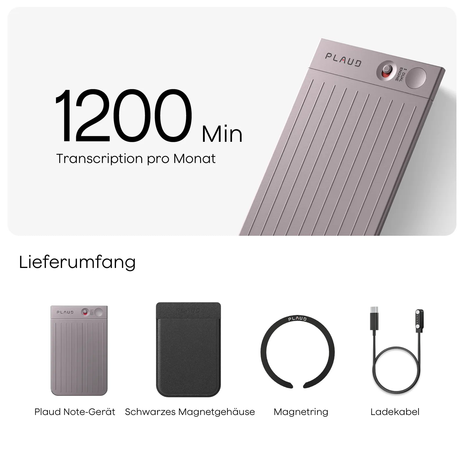 Plaud Note & KI Pro-Jahresabo