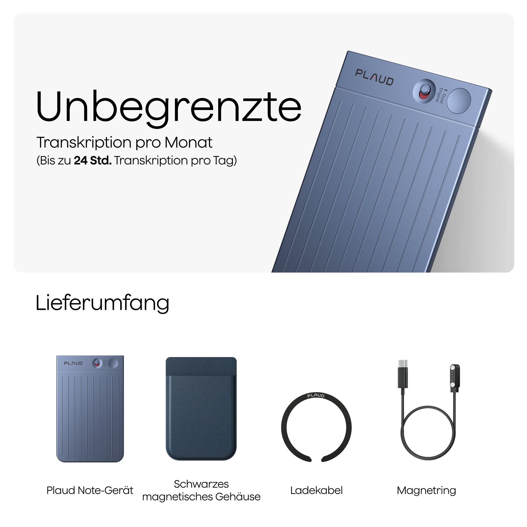 Plaud Note & KI Unbegrenzter Jahresplan