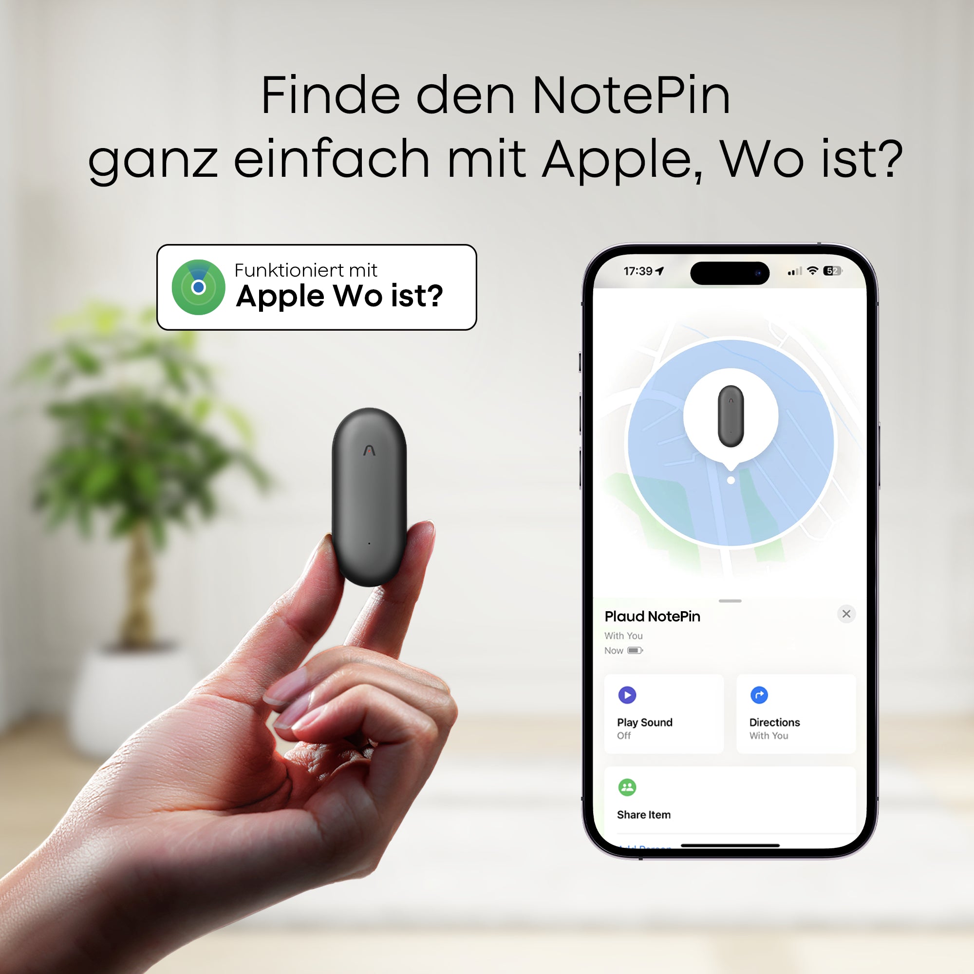 Plaud NotePin & KI Pro-Jahresabo