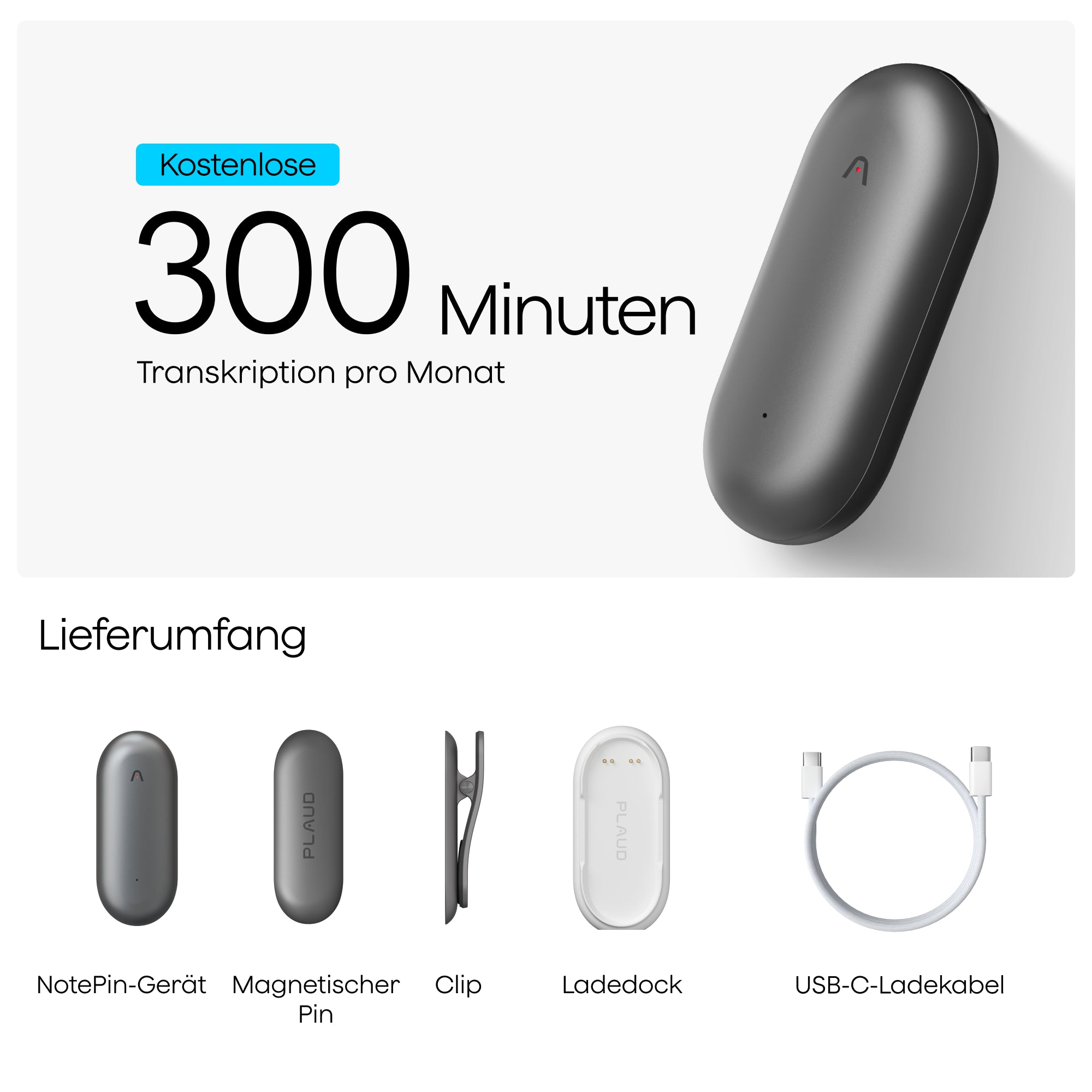 Plaud NotePin | 6er-Pack