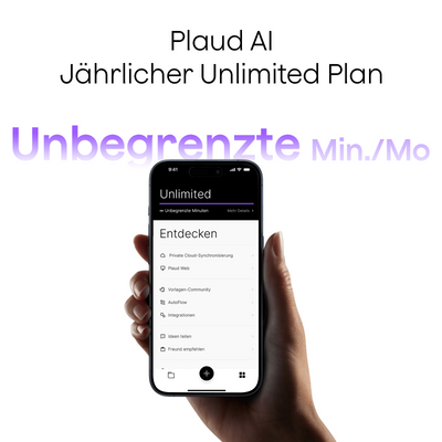 Plaud KI Unbegrenzter Jahresabo