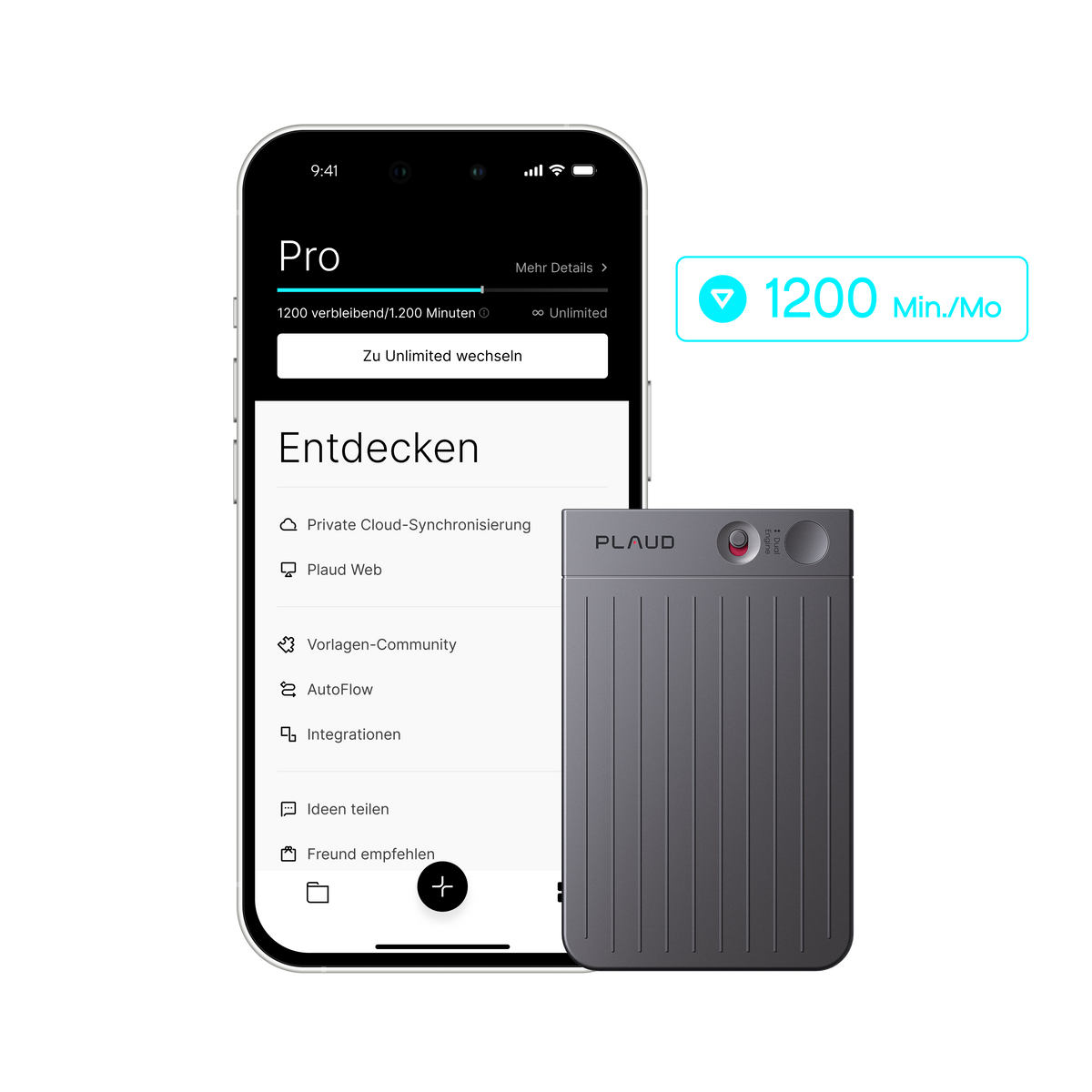 Plaud Note Pro – fortschrittliches KI-Notizgerät | Plaud DE