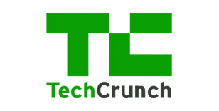 Das Logo von TechCrunch in Grün und Schwarz.